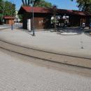 Tram loop in Kilińskiego Square in Zgierz