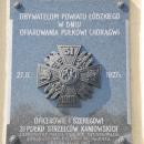 Plaque for Strzelcy Kaniowscy, Zgierz, Jana Pawła II Square